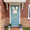 Easter Bunny Decorations for Front Door Decor, Cute Wooden Rabbit Sign Easter Wall Hanging Plaque Art, Hanger for Home Outdoor Porch Spring Indoor Garden